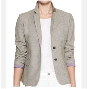 Banana Republic Factory Herringbone Wool Blend Blazer Size 0